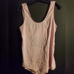 Express criss-cross back silk tank